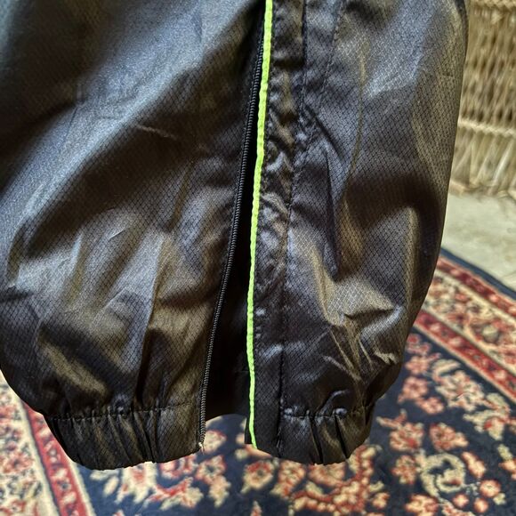 Line7 Vintage Black/Lime Windbreaker Joggers XL — Mesh Lined, Unisex Fit - Picture 6 of 8
